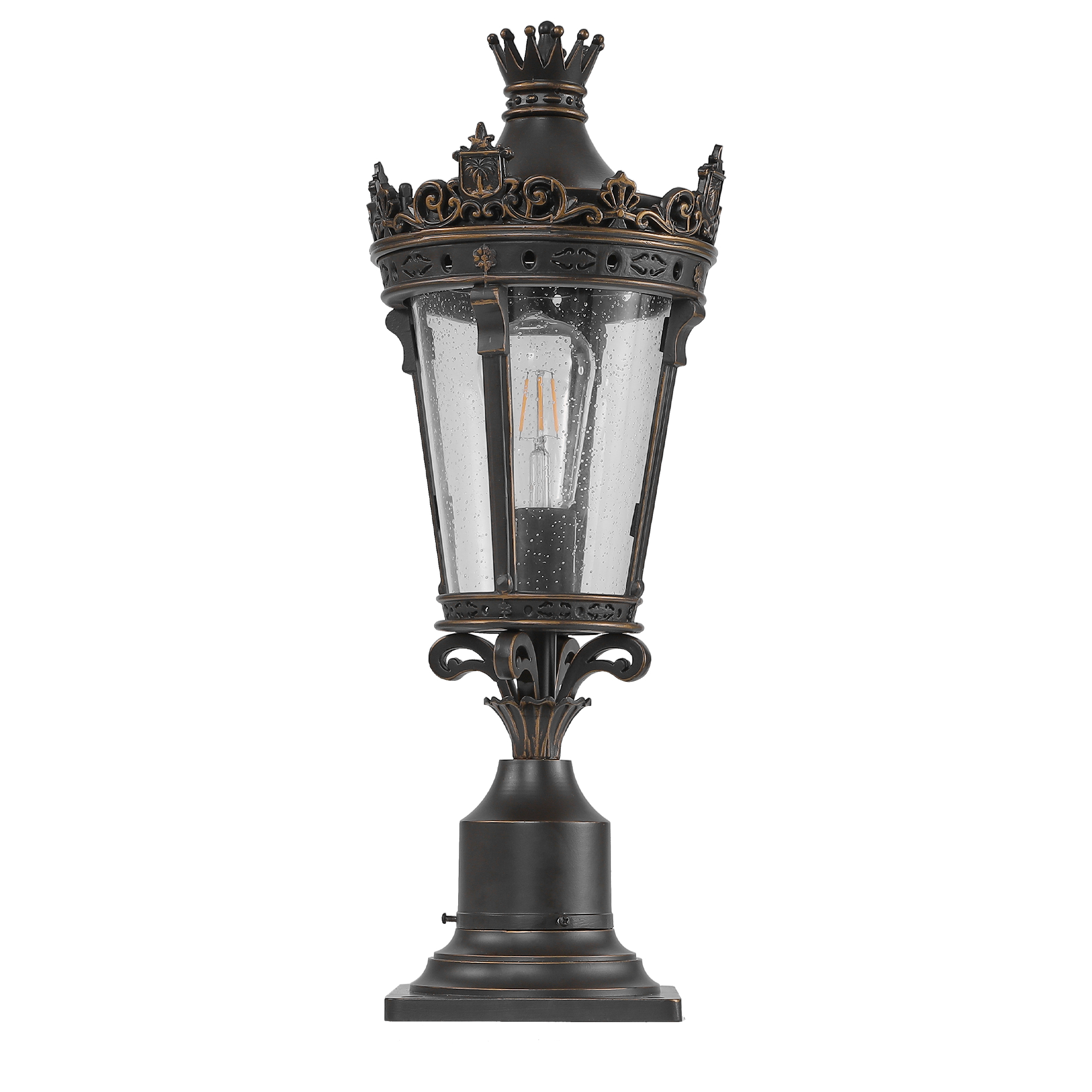 Victorian Crown outdoor post light for garden and pathway