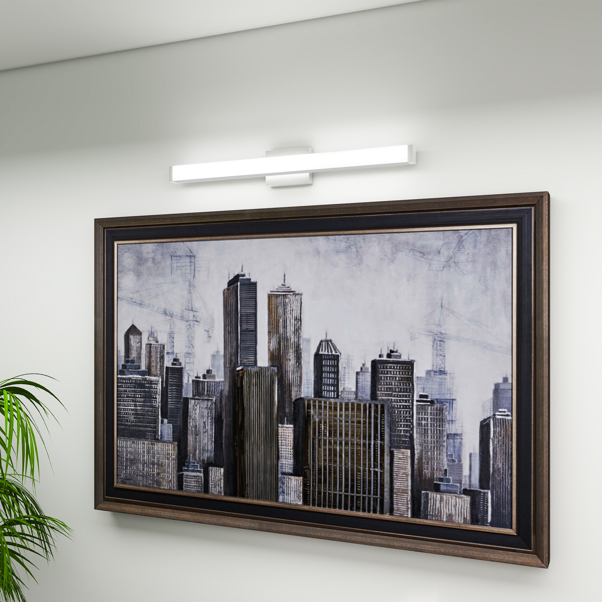 30-Inch Modern LED Vanity Light for Bathroom Mirror, Chrome Wall Light Fixture - Image 3