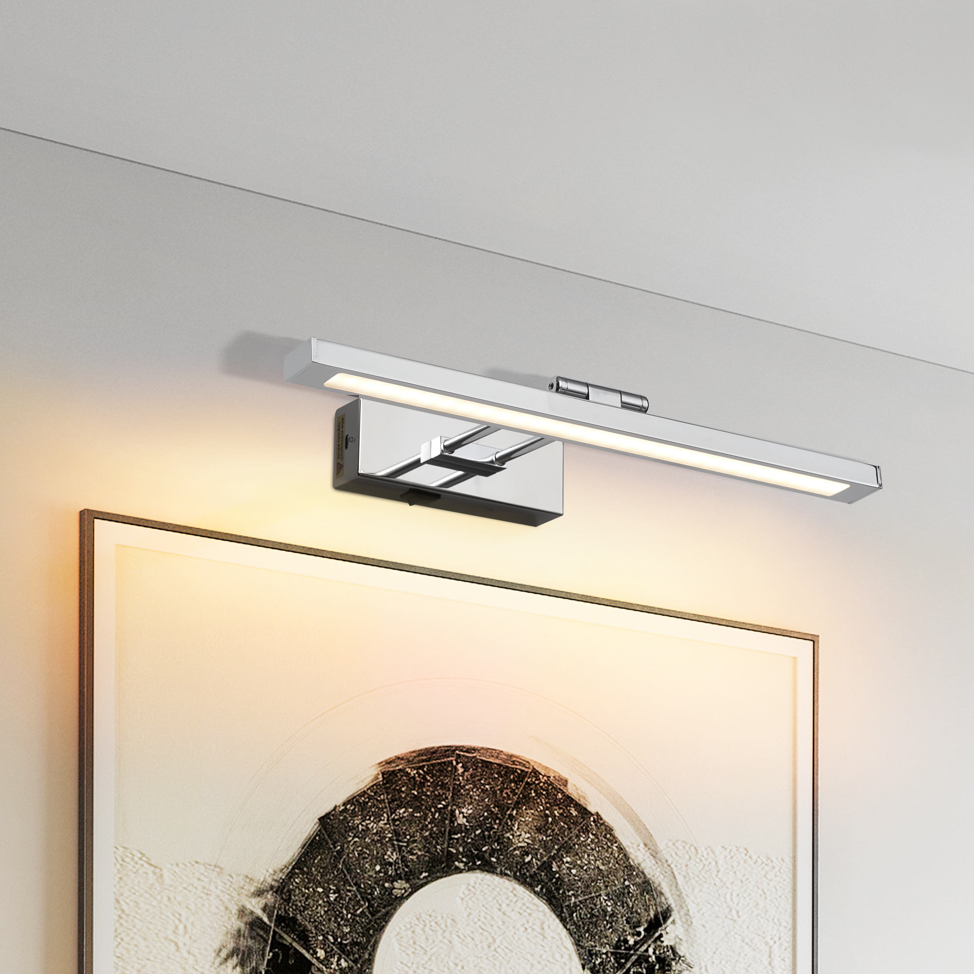 16-Inch Chrome LED Bathroom Wall Light | Modern Vanity Mirror Light - Image 3