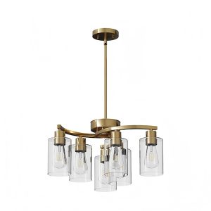 Modern glass chandelier for dining room and living room