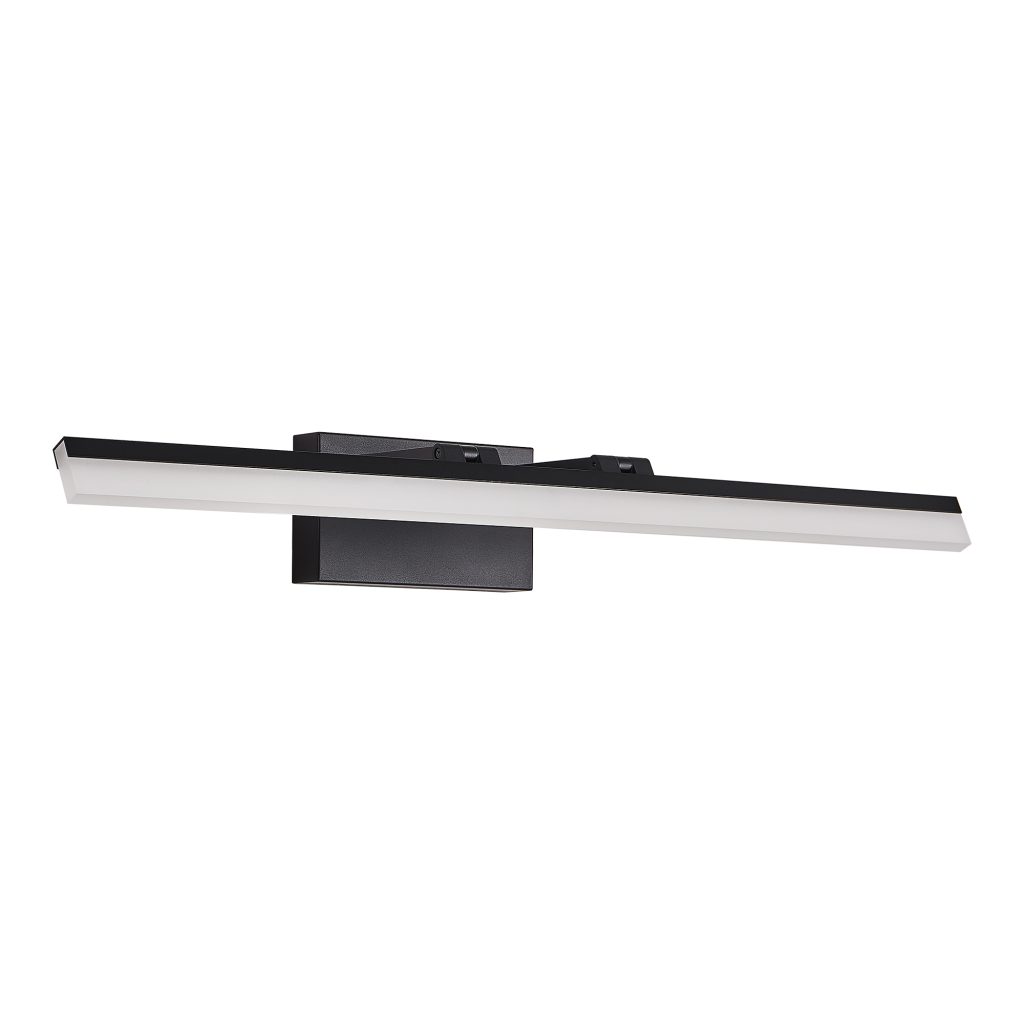 40-inch modern black LED bathroom vanity light