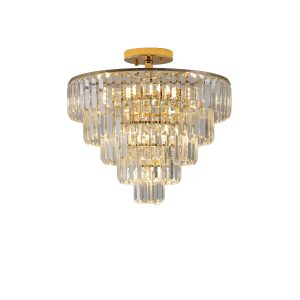 Modern Gold Crystal Chandelier Ceiling Light