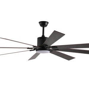 Modern 21 Inch White Crystal LED Ceiling Fan Light with Remote Control