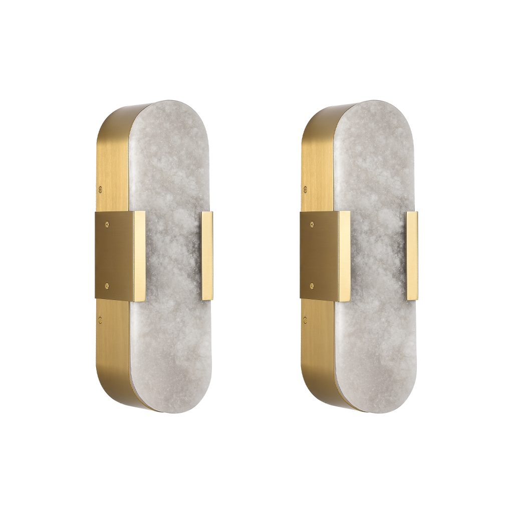 Modern Gold Marble Double Wall Light