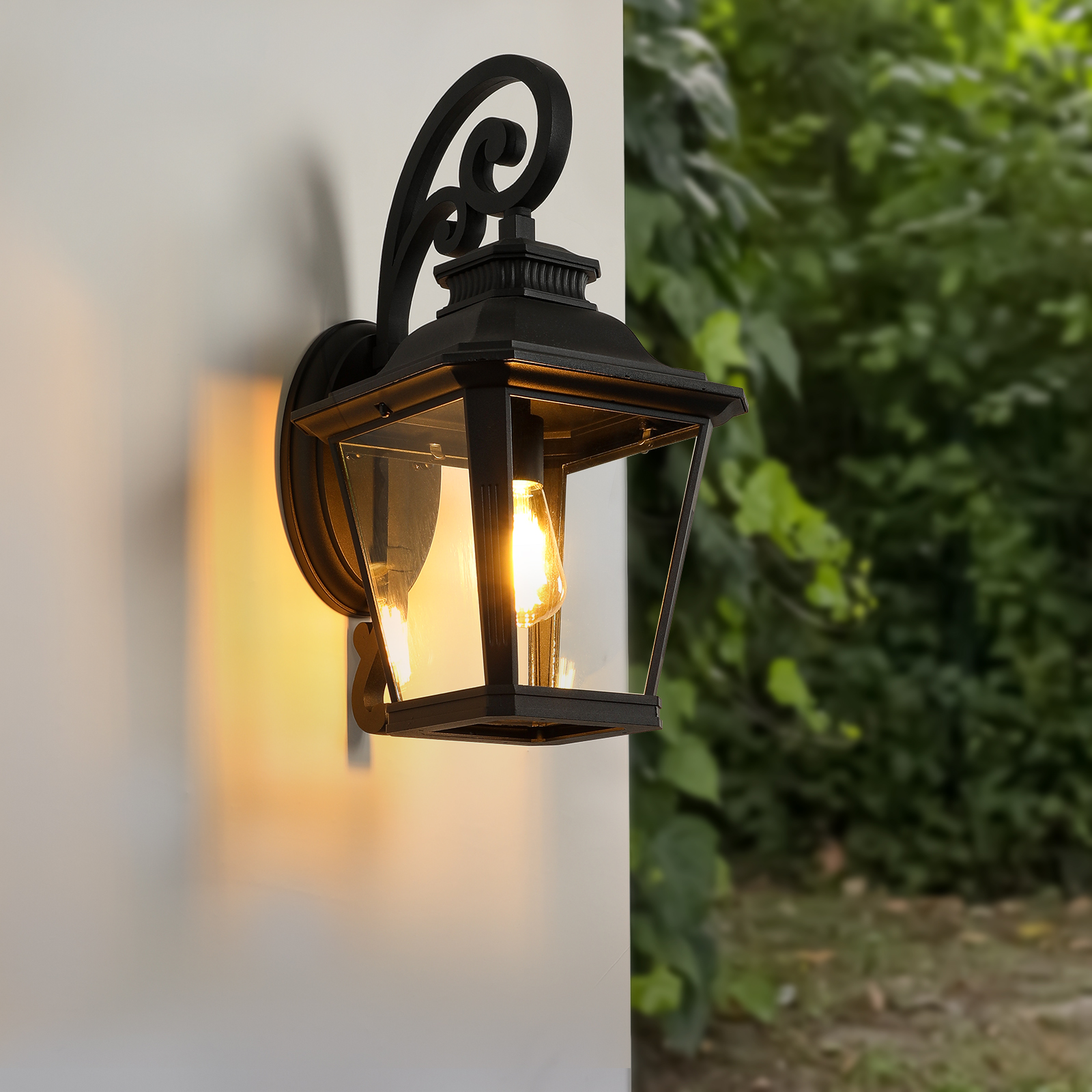 Modern Outdoor Wall Light Black Exterior Sconce Waterproof Garden Lighting - Image 4