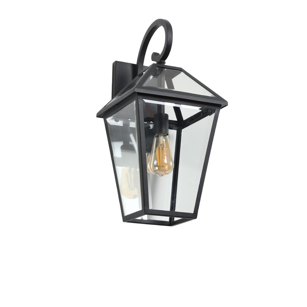 Modern Outdoor Wall Lantern Black Waterproof Exterior Wall Sconce