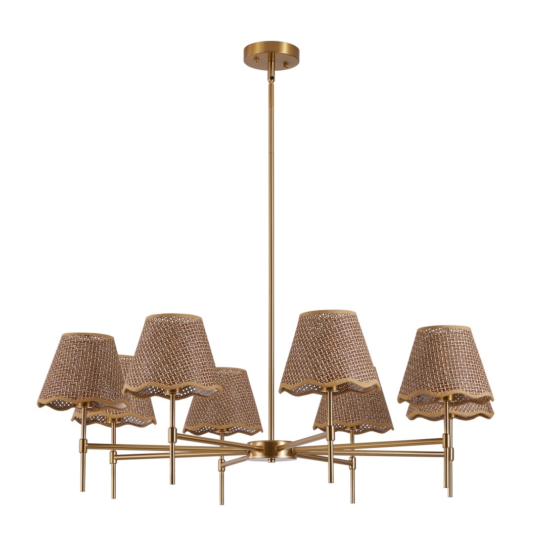 Rectangular Crystal Chandelier – 39 Inch Modern Gold Dining Room Light - Image 8