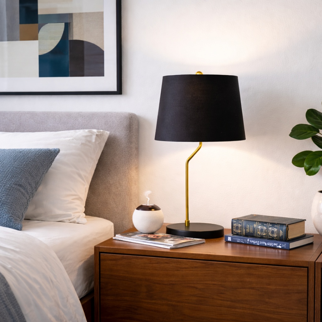 Modern Desk Lamp – Small Bedside Table Lamp - Image 2
