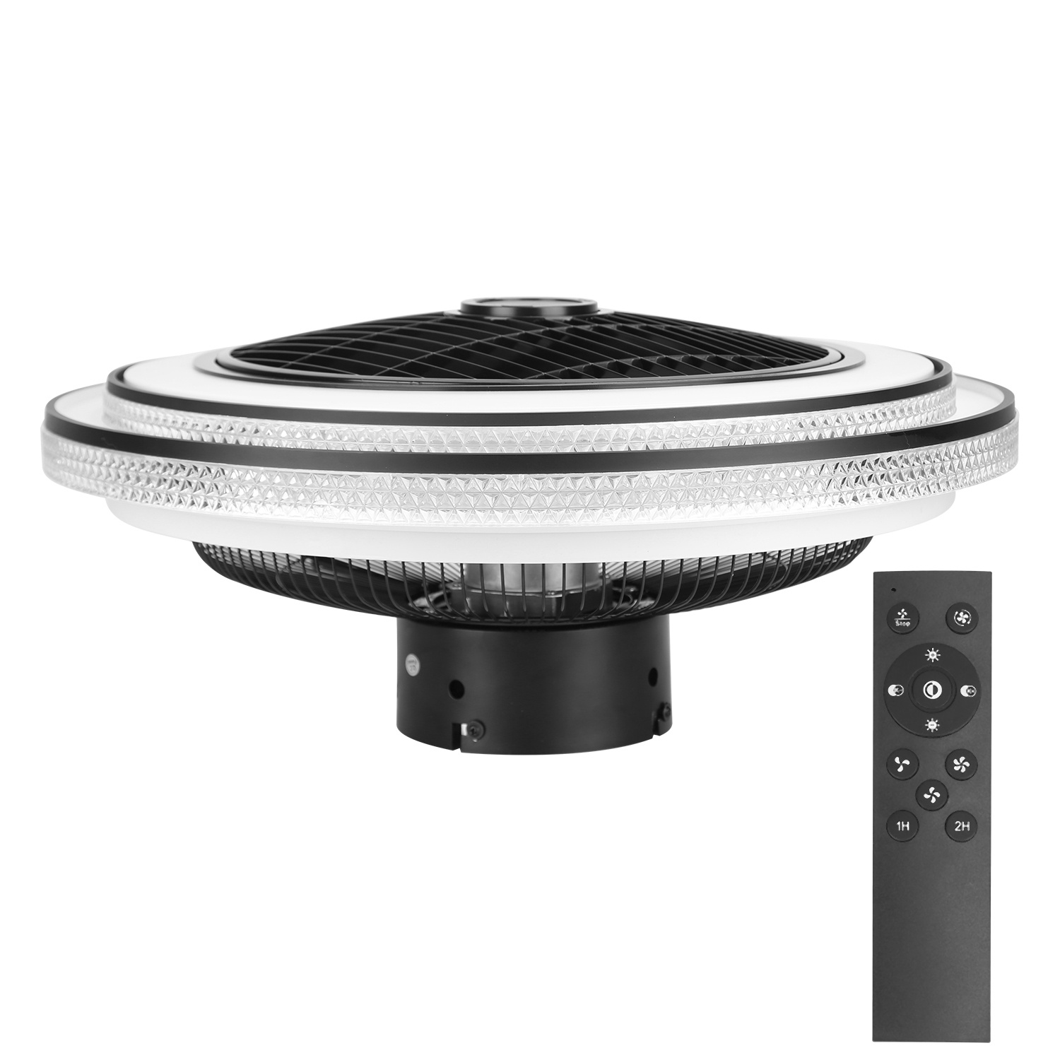 LED Ceiling Fan with Light – Smart Dimmable Flush Mount Fan