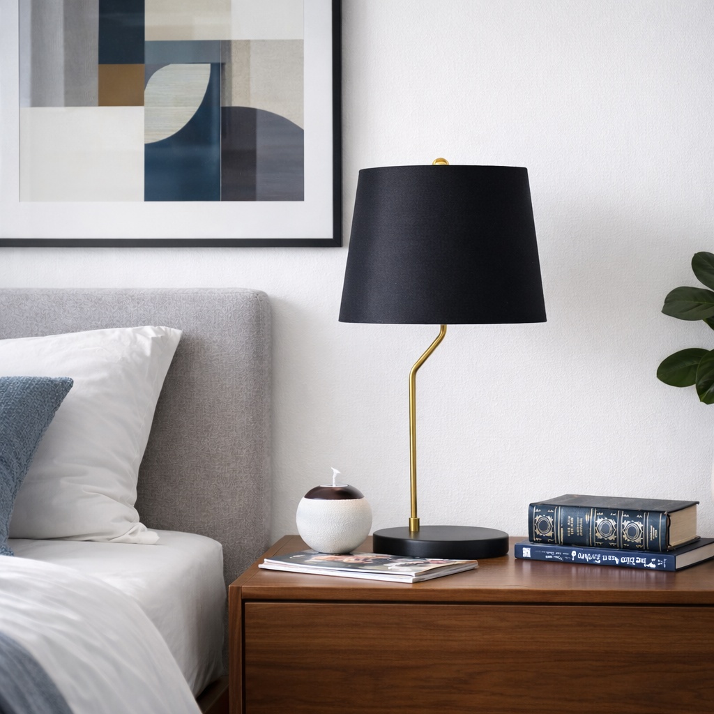 Modern Desk Lamp – Small Bedside Table Lamp - Image 3