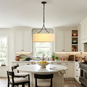Rattan Pendant Light – 23.62 Inch Boho Woven Chandelier with 3 Lights
